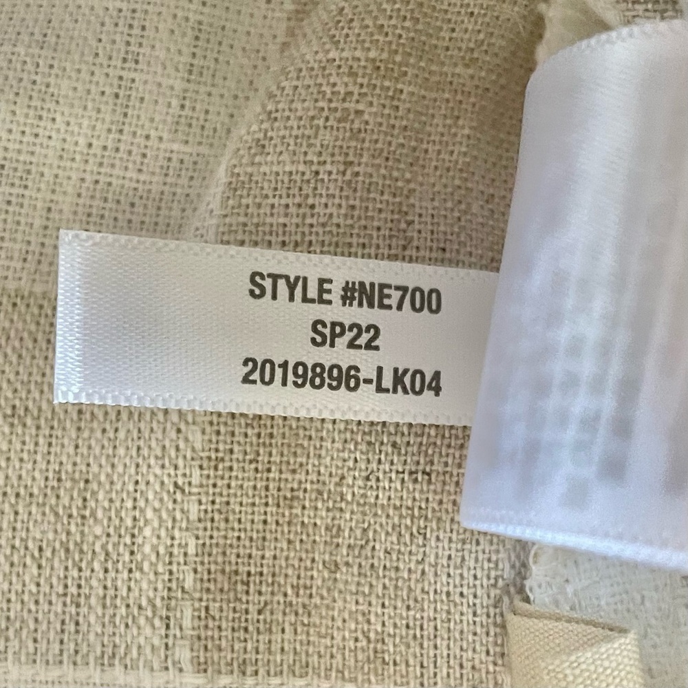 NWT Madewell Linen Skirt Women’s 4 Cream Tulip Wrap Mini Neutral Gingham Preppy - Picture 13 of 13